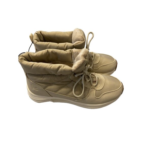 Eddie Bauer  Women's BALASANA  Winter Boots Sz 9 Quilted Upper Tan warm lined - Picture 6 of 7